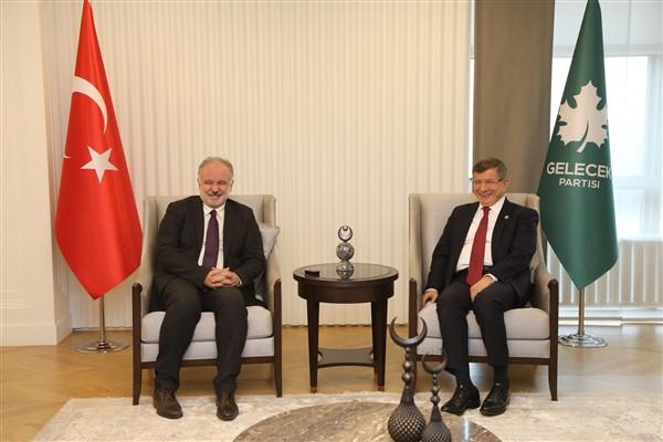 Davutoğlu, SES Partisi Genel Başkanı Bilgen ile görüştü